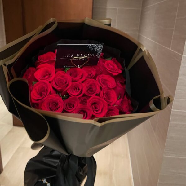 Crimson Charm – LF 30 Red Rose Bouquet
