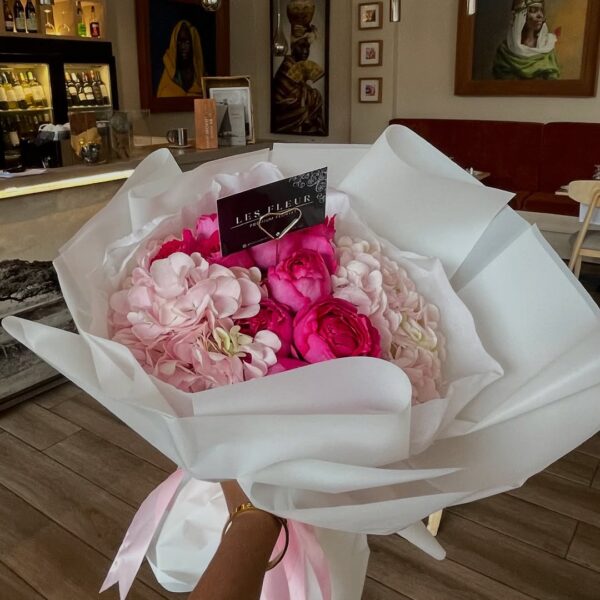 Blush Harmony – LF 12 Hydrangea & Yves Bouquet