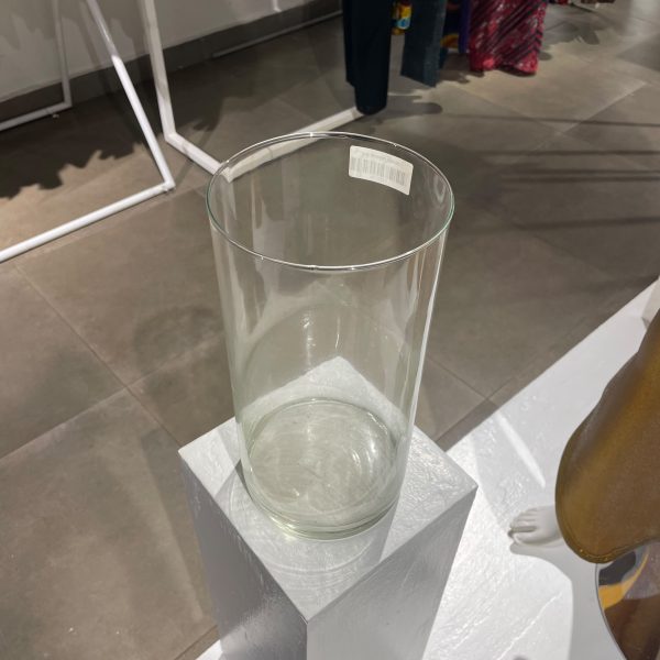 Crystal Column – LF Long Clear Cylindrical Glass Vase