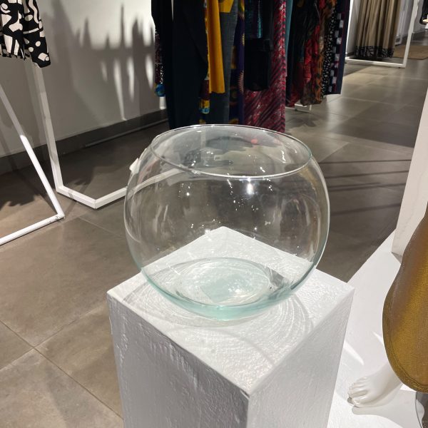 Crystal Bloom – LF Short Round Clear Glass Vase